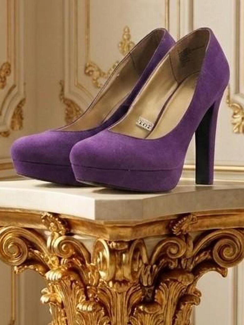 Massimo Gothic Vibe Suede Platform Pumps.